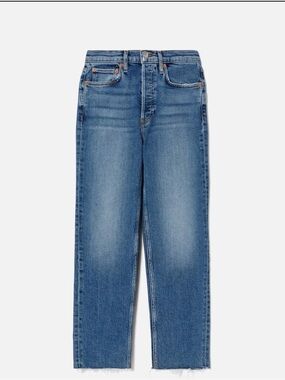 Re/Done Comfort Stretch High Rise Stove Pipe Ladies Jean Size 26